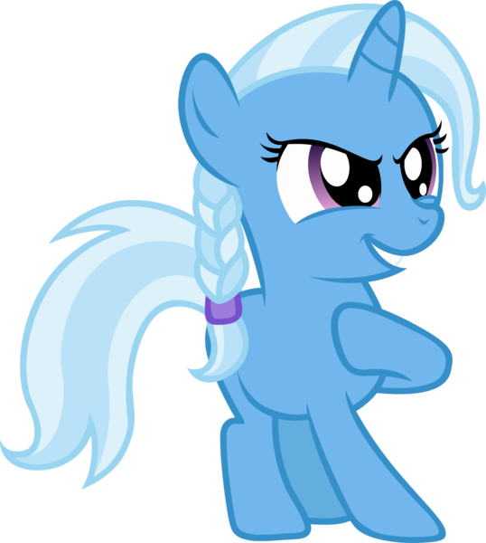 Size: 1745x1945 | Tagged: safe, artist:dtkraus, derpibooru import, trixie, pony, unicorn, braid, female, filly, grin, mare, pose, simple background, transparent background, vector, younger