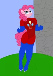 Size: 900x1280 | Tagged: anthro, artist:natter45, artist:ukwolfie, derpibooru import, freakazoid, parody, pinkie pie, safe, superhero