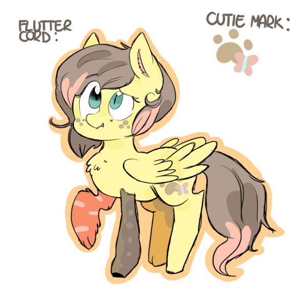 Size: 1024x1024 | Tagged: dead source, safe, artist:waackery, derpibooru import, oc, oc:cacophony, unofficial characters only, hybrid, interspecies offspring, offspring, parent:discord, parent:fluttershy, parents:discoshy, solo