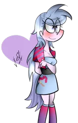 Size: 946x1500 | Tagged: safe, artist:befishproductions, derpibooru import, oc, oc:artshine, unofficial characters only, equestria girls, blushing, heart, signature, simple background, solo, transparent background