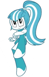 Size: 549x870 | Tagged: alternate hairstyle, crossover, derpibooru import, jenny wakeman, my life as a teenage robot, safe, simple background, sonata dusk, transparent background