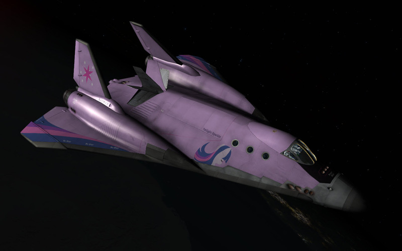 Size: 1440x900 | Tagged: 3d, artist:megasweet, derpibooru import, mod, orbiter, safe, skin, space, spaceship, twilight sparkle