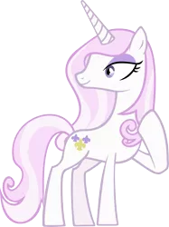 Size: 4167x5566 | Tagged: absurd resolution, artist:ahkreem, derpibooru import, fleur-de-lis, looking back, raised hoof, safe, simple background, smiling, solo, transparent background, vector