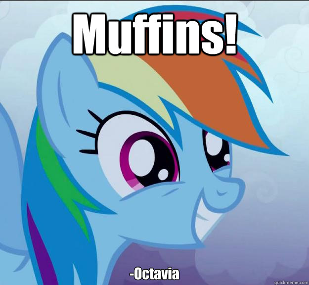 Size: 625x576 | Tagged: safe, derpibooru import, rainbow dash, meme, muffin, solo, troll quote