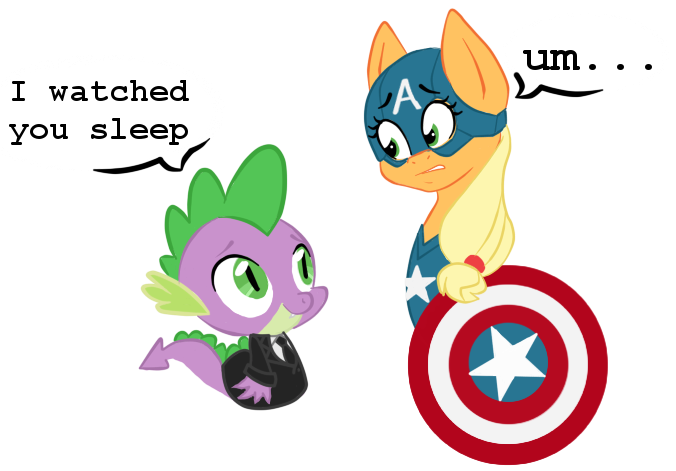 Size: 676x471 | Tagged: agent coulson, applejack, artist:ponyavengers, avengers, captain america, derpibooru import, safe, spike