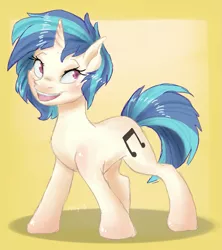 Size: 1411x1587 | Tagged: safe, artist:penny-rhythm, derpibooru import, vinyl scratch, simple background, solo