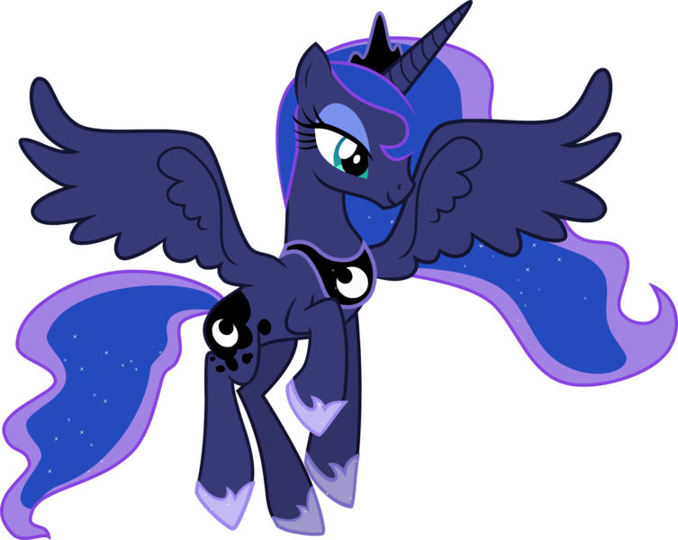 Size: 2100x1673 | Tagged: artist:askometa, bloom and gloom, derpibooru import, princess luna, safe, simple background, solo, transparent background, vector