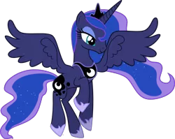 Size: 2100x1673 | Tagged: artist:askometa, bloom and gloom, derpibooru import, princess luna, safe, simple background, solo, transparent background, vector