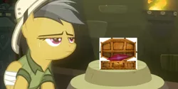 Size: 1738x867 | Tagged: bad treasure, daring do, derpibooru import, exploitable meme, meme, no stone unturned, safe, skyrim, stone of barenziah, the elder scrolls, unusual gem