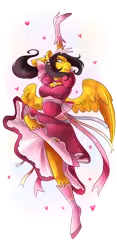 Size: 2000x4261 | Tagged: anthro, artist:pixel-prism, clothes, derpibooru import, dress, female, frustrated, heart, magical girl, oc, oc:steelshine, pink, ponytail, rule 63, safe, sparkles, unguligrade anthro, unofficial characters only