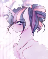 Size: 1347x1665 | Tagged: safe, artist:cristate, derpibooru import, twilight sparkle, alternate hairstyle, solo