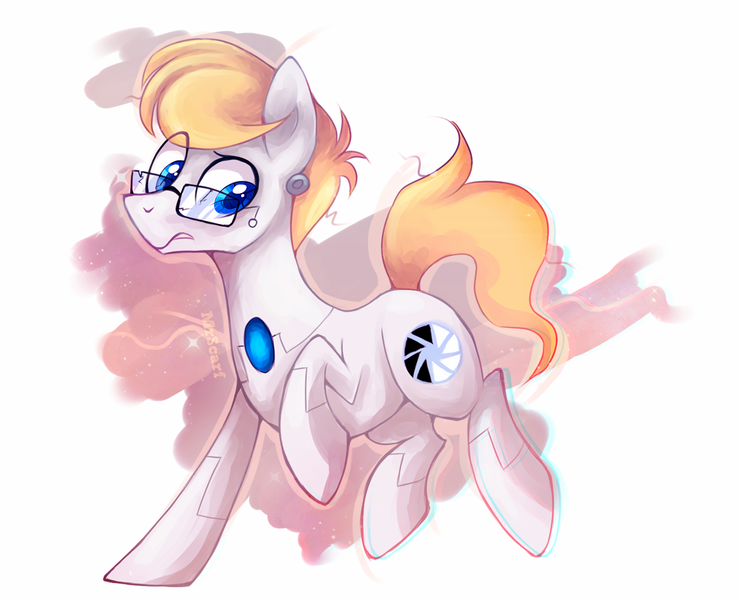 Size: 1600x1300 | Tagged: safe, artist:mirtash, derpibooru import, ponified, earth pony, pony, glasses, male, portal 2, rcf community, solo, wheatley