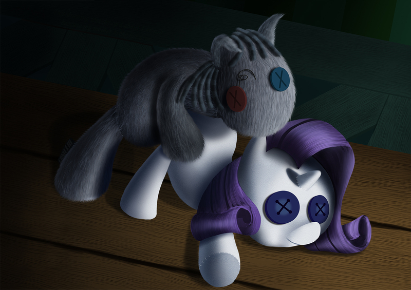 Size: 1700x1200 | Tagged: artist:ganillio, cargo ship, derpibooru import, doggy style, female, from behind, implied sex, lesbian, no exceptions, plushie, questionable, rarity, rarity plushie, shipping, smarty pants, wat