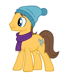 Size: 5400x6600 | Tagged: absurd resolution, artist:sofunnyguy, caramel, clothes, derpibooru import, hat, safe, scarf, simple background, solo, transparent background, vector