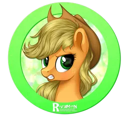 Size: 1500x1380 | Tagged: safe, artist:vird-gi, derpibooru import, applejack, earth pony, pony, angry, bust, female, mare, portrait, simple background, solo, transparent background