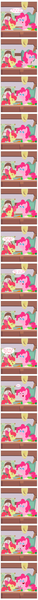 Size: 800x12799 | Tagged: safe, artist:tsand106, derpibooru import, apple bloom, pinkie pie, bowl, carrot, comic, egg, food, pointy ponies, pun, visual pun, wat