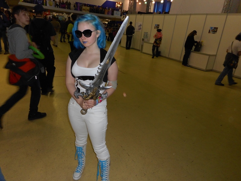 Size: 5152x3864 | Tagged: safe, derpibooru import, vinyl scratch, human, 2015, clothes, cosplay, frostmourne, irl, irl human, photo, rubronycon, russian