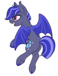Size: 426x555 | Tagged: safe, artist:lulubell, derpibooru import, oc, oc:night watch, unofficial characters only, bat pony, pony, plot, simple background, transparent background, underhoof