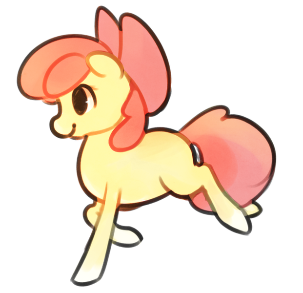 Size: 648x626 | Tagged: apple bloom, artist:bunarts, derpibooru import, safe, solo