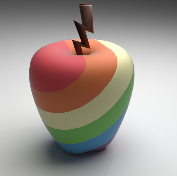 Size: 674x671 | Tagged: 3d, 3d model, apple, artist:3d thread, blender, derpibooru import, /mlp/, no pony, safe, zap apple