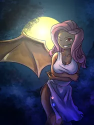 Size: 4000x5333 | Tagged: safe, artist:newcutiemark, derpibooru import, fluttershy, equestria girls, breasts, busty fluttershy, cleavage, female, flutterbat, solo