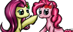 Size: 1920x853 | Tagged: artist:freefox, bow, derpibooru import, fluttershy, hair bow, holly, pinkie pie, safe