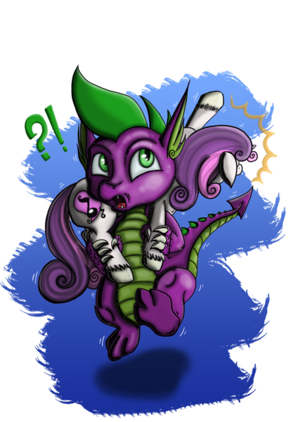 Size: 1024x1448 | Tagged: safe, artist:dinodraketakethecake, derpibooru import, spike, sweetie belle, cutie mark, female, male, older, shipping, spikebelle, straight