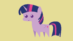 Size: 960x540 | Tagged: safe, artist:liracrown, derpibooru import, twilight sparkle, twilight sparkle (alicorn), alicorn, pony, animated, ear twitch, female, mare, pointy ponies, simple background, solo, twitchy tail, why, why not