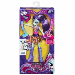 Size: 1500x1500 | Tagged: safe, derpibooru import, official, sunny flare, equestria girls, friendship games, box, crystal prep academy, crystal prep shadowbolts, equestria girls logo, packaging, solo