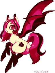 Size: 262x345 | Tagged: safe, artist:mataknight, derpibooru import, oc, oc:arrhythmia, unofficial characters only, bat pony, pony, clothes, color palette challenge, limited palette, pixel art, plot, simple background, socks, solo, transparent background