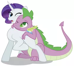 Size: 2248x2019 | Tagged: safe, artist:ranger, derpibooru import, rarity, spike, cuddling, cute, female, male, older, older spike, shipping, snuggling, sparity, straight