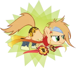 Size: 892x802 | Tagged: artist:pony volcano pizza, derpibooru import, final fantasy, final fantasy x-2, ponified, rikku, safe, simple background, solo, transparent background, vector, video game