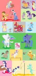 Size: 2520x5200 | Tagged: safe, artist:just-agu, derpibooru import, apple bloom, applejack, big macintosh, bon bon, braeburn, derpy hooves, doctor whooves, fluttershy, lyra heartstrings, opalescence, pinkie pie, princess celestia, princess luna, rainbow dash, rarity, scootaloo, spike, sweetie belle, sweetie drops, time turner, trixie, twilight sparkle, pony, rabbit, ball, basketball, bipedal, book, box, cutie mark crusaders, ice skates, ice skating, magic, mane seven, mane six, mouth hold, pencil, pet, reading, roller skates, sitting, skipping, skipping rope, table, thermometer, volleyball