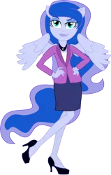 Size: 3835x6025 | Tagged: safe, artist:theshadowstone, derpibooru import, princess luna, equestria girls, ponied up, solo, vice principal luna