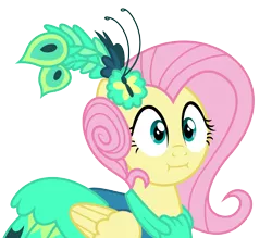 Size: 3647x3199 | Tagged: .ai available, artist:masem, clothes, derpibooru import, dress, face, fluttershy, gala dress, high res, :i, make new friends but keep discord, safe, simple background, solo, transparent background, vector, we bought two cakes, wide eyes