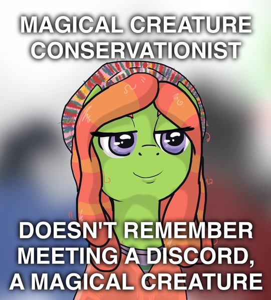 Size: 1248x1383 | Tagged: artist:kill joy, derpibooru import, image macro, make new friends but keep discord, meme, safe, solo, tree hugger, treehuggermeme