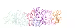 Size: 8000x3000 | Tagged: adopted offspring, artist:kianamai, derpibooru import, dracony, group, group shot, hybrid, interspecies offspring, kilalaverse, lineart, next generation, oc, oc:anthea, oc:cloudy skies, oc:cotton candy, oc:creme-de-la-creme, oc:crystal clarity, oc:echo (kilala), oc:epic parody, oc:golden delicious, oc:hot head, oc:icy storm, oc:night light jr, oc:pixel bit, oc:prince illusion, oc:princess nidra, oc:prism bolt, oc:starburst, oc:turquoise blitz, oc:whirlwind, offspring, parent:applejack, parent:button mash, parent:caramel, parent:cheese sandwich, parent:cloudchaser, parent:discord, parent:fancypants, parent:flash sentry, parent:fleur-de-lis, parent:fluttershy, parent:oc:azalea, parent:oc:berry vine, parent:oc:candle wick, parent:oc:flashpoint, parent:oc:supernova, parent:pinkie pie, parent:pokey pierce, parent:princess celestia, parent:princess luna, parent:rainbow dash, parent:rarity, parent:rumble, parents:canon x oc, parents:carajack, parent:scootaloo, parents:dislestia, parents:fancyfleur, parents:flashlight, parent:soarin', parents:oc x oc, parent:spike, parents:pokeypie, parents:rumbloo, parents:soarindash, parents:sparity, parents:sweetiemash, parents:thunderchaser, parent:sweetie belle, parent:thunderlane, parent:twilight sparkle, parent:unnamed oc, safe, simple background, unofficial characters only, white background, wip