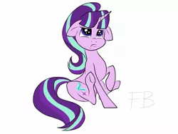 Size: 2048x1536 | Tagged: safe, artist:fiona brown, derpibooru import, starlight glimmer, pony, unicorn, cute, female, floppy ears, glimmerbetes, mare, puppy dog eyes, sad, sad face, sadlight glimmer, sitting, solo