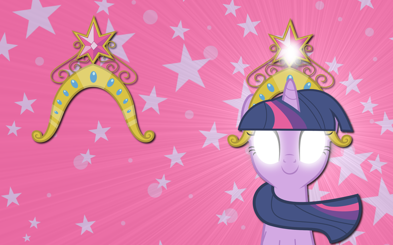 Size: 2560x1600 | Tagged: artist:alicehumansacrifice0, artist:pageturner1988, big crown thingy, derpibooru import, glowing eyes, safe, solo, the elements in action, twilight sparkle, vector, wallpaper