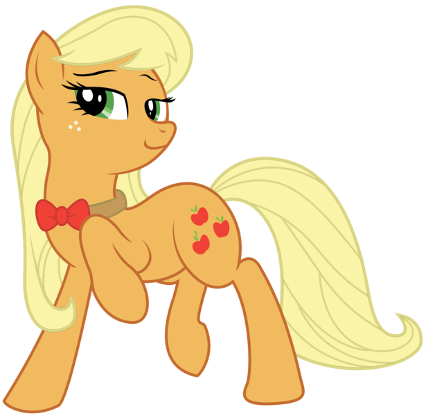Size: 4706x4592 | Tagged: absurd resolution, alternate hairstyle, applejack, artist:eruaneth, artist:willdrawforfood1, derpibooru import, octavia melody, raised hoof, recolor, safe, simple background, solo, tavified, transparent background, vector