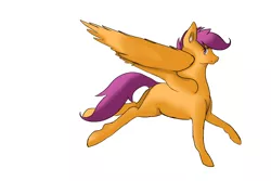 Size: 1500x1000 | Tagged: artist:greensushiroll, derpibooru import, older, safe, scootaloo, scootaloo can fly, solo