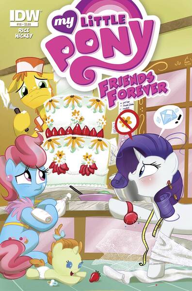 Size: 791x1200 | Tagged: artist:amy mebberson, carrot cake, cover, cup cake, derpibooru import, idw, pumpkin cake, rarity, safe, this will end in tears