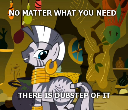 Size: 425x367 | Tagged: derpibooru import, dubstep, dubstep love, image macro, meme, safe, zebra, zecora