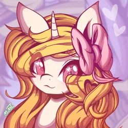 Size: 1000x1000 | Tagged: artist:mimtii, bow, derpibooru import, hair bow, oc, oc:sweet style, safe, solo, unofficial characters only