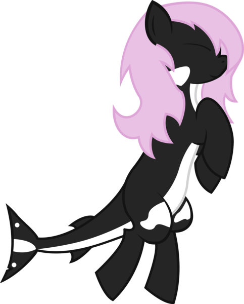 Size: 5932x7375 | Tagged: absurd resolution, artist:plone, derpibooru import, oc, oc:swirl, original species, safe, shark pony, simple background, sleeping, transparent background, unofficial characters only, vector