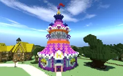 Size: 1920x1200 | Tagged: brohoof.com, carousel boutique, derpibooru import, minecraft, render, safe, screencap, tree