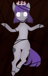 Size: 818x1280 | Tagged: animated, artist:beaty, creepy, derpibooru import, looking at you, maud pie, safe, solo, stare, staring into your soul, wrong cutie mark