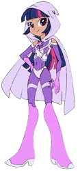 Size: 1231x2628 | Tagged: safe, artist:edcom02, artist:jmkplover, derpibooru import, twilight sparkle, human, equestria girls, amethyst sorceress, clothes, costume, humanized, simple background, solo, spiders and magic: rise of spider-mane, superhero, transparent background