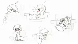 Size: 1600x908 | Tagged: safe, artist:captainpudgemuffin, derpibooru import, rainbow dash, twilight sparkle, blushing, cute, female, heart, lesbian, monochrome, plushie, shipping, sketch, solo, throne, twidash