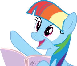 Size: 5524x4739 | Tagged: safe, artist:shutterflyeqd, derpibooru import, rainbow dash, the lost treasure of griffonstone, absurd resolution, cute, dashabetes, manebow sparkle, simple background, solo, transparent background, vector